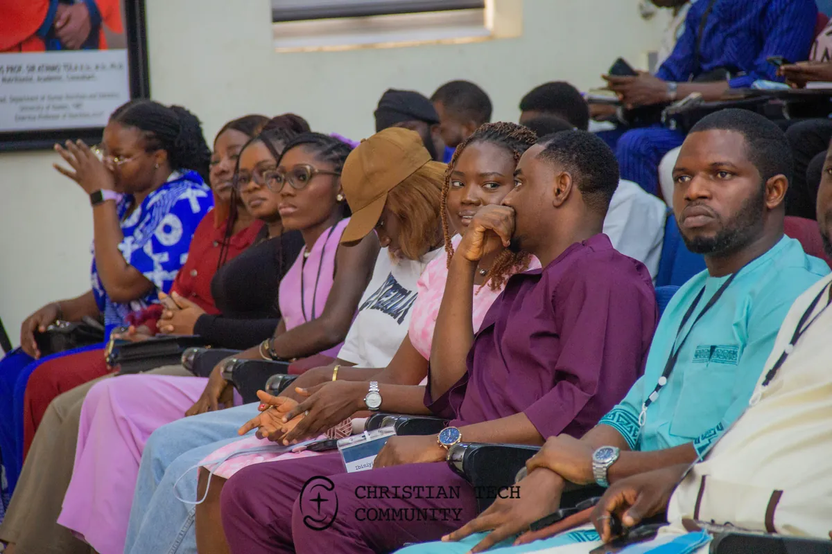 A row of attendees seated together and listening at CTC 1.0.